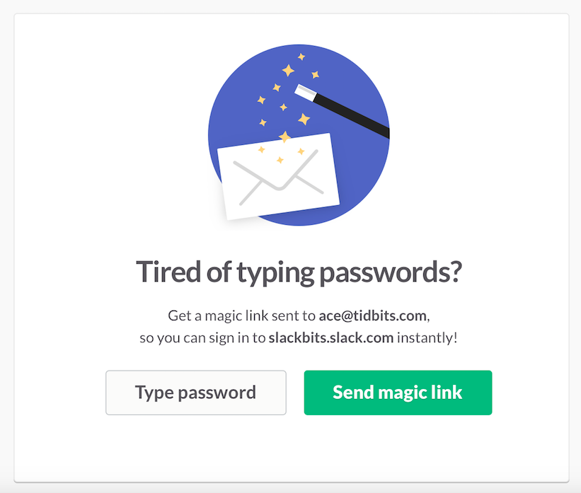 Slack Magic Link