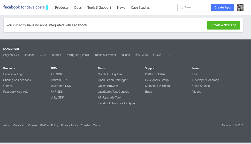 New Facebook App
